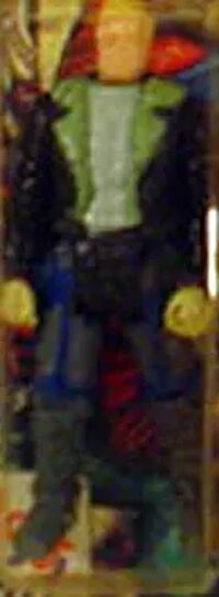 Kenner M.A.S.K. Rhino PlayFul argentine, licensed product. Body from Ace Riker in black/green